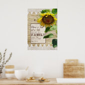 Wählen Sie einen Sitzplatz und kein Side Family We Poster (Küche)