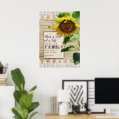 Wählen Sie einen Sitzplatz und kein Side Family We Poster (Heimbüro)