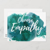 Wählen Sie Empathy Protest Postcard Postkarte (Vorne/Hinten)
