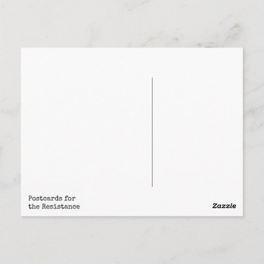 Wählen Sie Empathy Protest Postcard Postkarte (Rückseite)