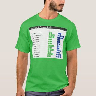 Wählen Sie Excel-Tastenkombinationen für spezielle T-Shirt