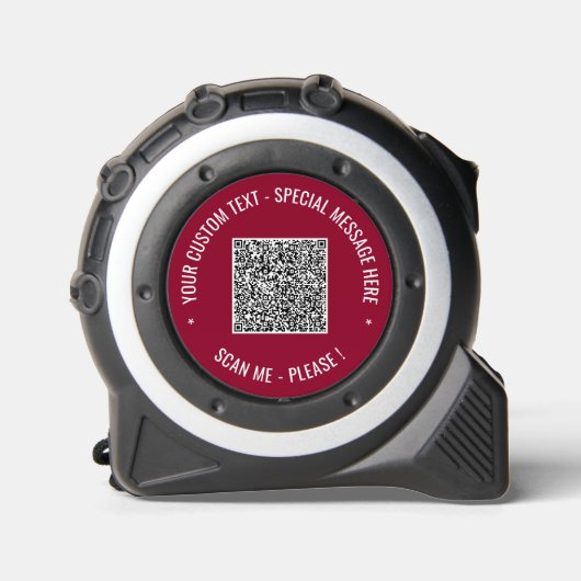 Wählen Sie Farbe aus Ihrem QR-Code für die benutze Maßband (Vorderseite)