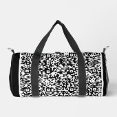 Wählen Sie Farbe aus, um Ihre QR-Scan-Informatione Duffle Bag (Vorderseite)