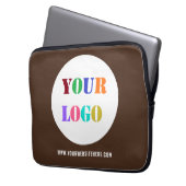 Wählen Sie Farbe für Ihren Logo Text Business Note Laptopschutzhülle (Vorderseite Links)