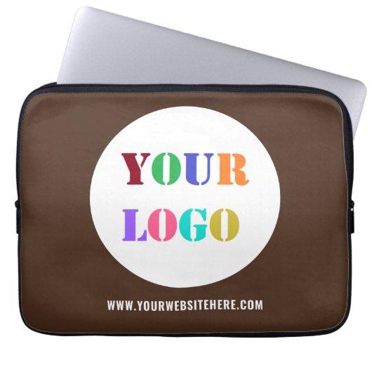Wählen Sie Farbe für Ihren Logo Text Business Note Laptopschutzhülle (Vorderseite)