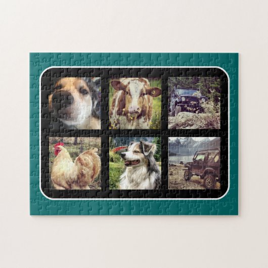 Wählen Sie FarbeInstagram Foto-Collage Puzzle (Horizontal)