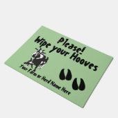 WÄHLEN SIE FARBPYGMIENziegen Wischen Sie Ihre Hoov Fußmatte (Schrägansicht)