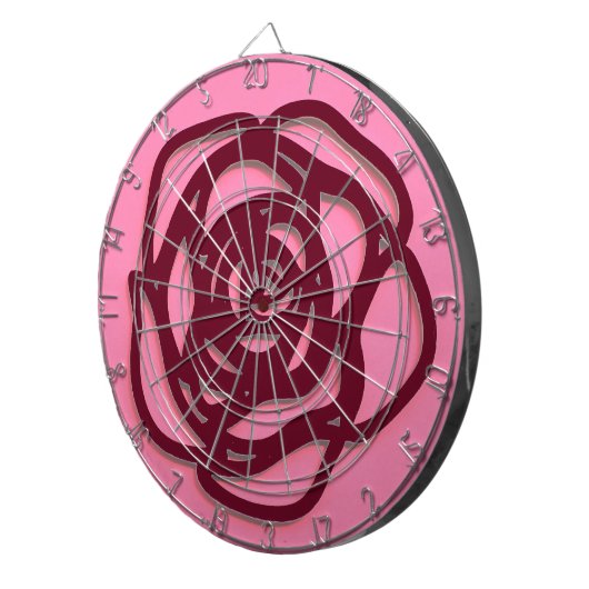 Wählen Sie FarbRose auf Rosa Dartscheibe (Vorderseite rechts)