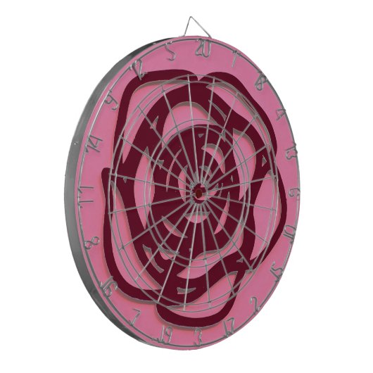 Wählen Sie FarbRose auf Rosa Dartscheibe (Vorderseite Links)