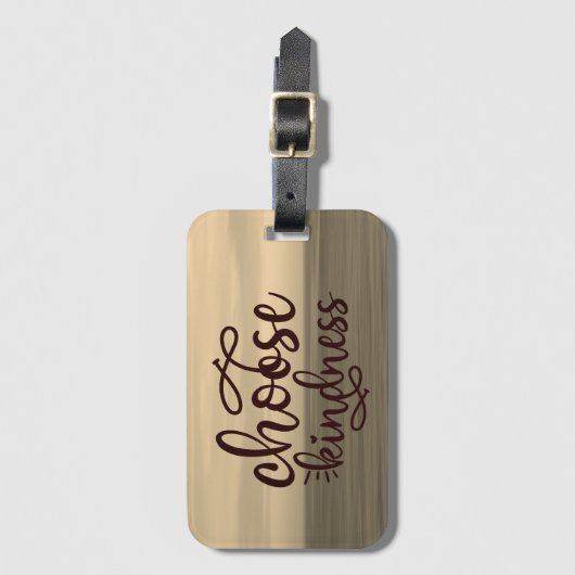 Wählen Sie Freundlichkeit Gepäckanhänger (Vorderseite Vertikal)