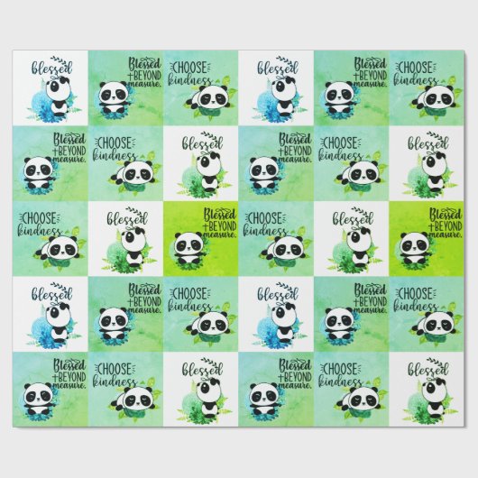 Wählen Sie Freundlichkeit, gesegnet jenseits von M Geschenkpapier (Flach)