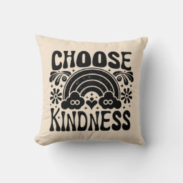 Wählen Sie Freundlichkeit Vintag Kissen