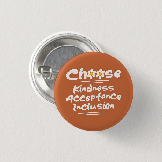Wählen Sie Freundness Acceptance Inklusion Awarene Button (Vorne & Hinten)