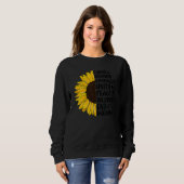 Wählen Sie Freundness Courty Unity Peace Sunflower Sweatshirt (Vorne ganz)