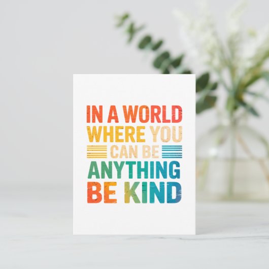 Wählen Sie Freundness - Inspirational Postkarte (Stehend Vorderseite)