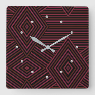 Wählen Sie für Ihre Uhr. Foto und / oder Text hi Quadratische Wanduhr