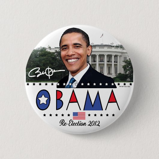 Wählen Sie Gang Präsidenten-Obama Election 2012 Button (Vorderseite)