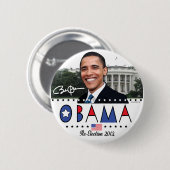 Wählen Sie Gang Präsidenten-Obama Election 2012 Button (Vorne & Hinten)