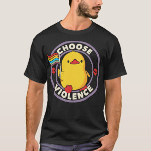 Wählen Sie Gewalt Pride Duck by Tobe Fonseca T-Shirt
