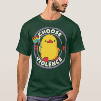 Wählen Sie Gewalt Pride Duck by Tobe Fonseca T-Shirt