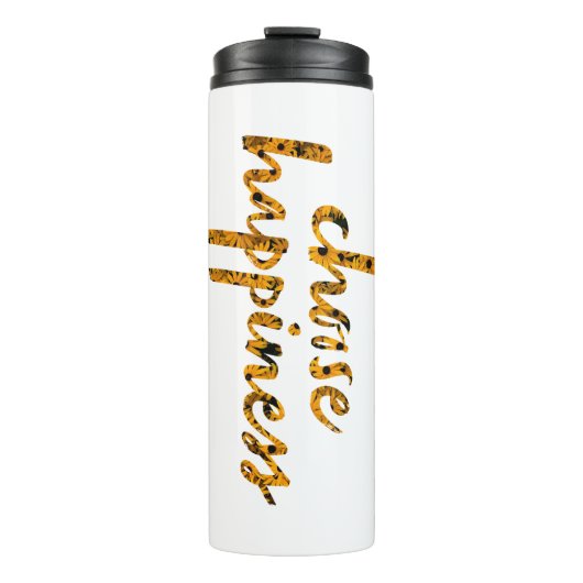 Wählen Sie Glück #8 Thermosbecher (Vorderseite)