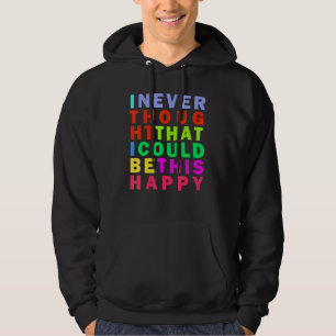 Wählen Sie Glück Inspiration Zitat Hoodie