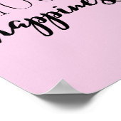 Wählen Sie Glück inspirierendes Zitat über glückli Poster (Ecke)