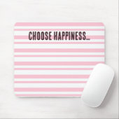 Wählen Sie Glück pink gestreift Mousepad (Mit Mouse)