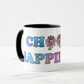 Wählen Sie Glück Rainbow Tasse (Vorderseite Links)