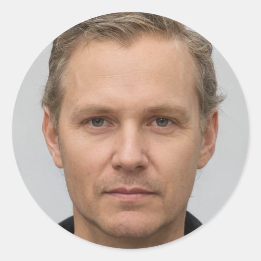 Wählen Sie Glück Runder Aufkleber (Vorderseite)