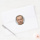 Wählen Sie Glück Runder Aufkleber (Umschlag)