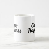 Wählen Sie Glück | Slogan-Tasse | goldgelb Kaffeetasse (Mittel)
