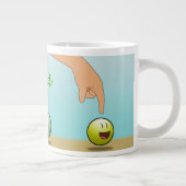 Wählen Sie Glück und Civility Jumbo Tasse (Rechts)