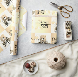 Wählen Sie Glück; wählen Sie Joy; aber beten Sie Geschenkpapier