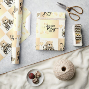 Wählen Sie Glück; wählen Sie Joy; aber beten Sie Geschenkpapier