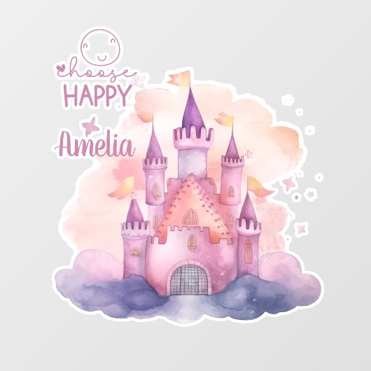 Wählen Sie "glücklich anpassbar" Fensteraufkleber (Blatt)