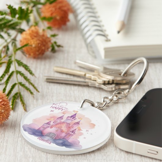 Wählen Sie glücklich Schlüsselanhänger (Vorderseite rechts)