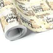 Wählen Sie glücklich; seien Sie freundlich; aber b Geschenkpapier (Rolleneckpunkt)