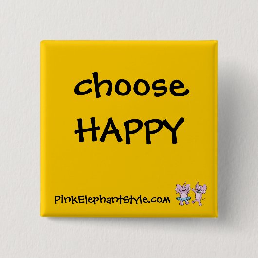 Wählen Sie glücklichen Knopf Button (Vorderseite)