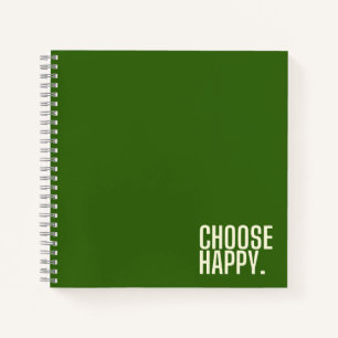 wählen Sie glückliches Spiral Notebook Notizblock