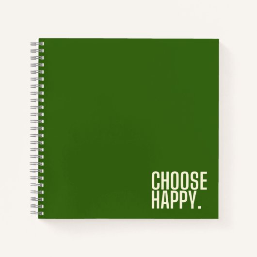 wählen Sie glückliches Spiral Notebook Notizblock (Vorderseite)