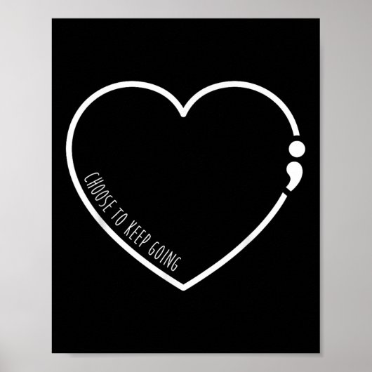 Wählen Sie "Going Behalt", Semicolon Suicide Preve Poster (Vorne)