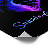 Wählen Sie "Going Heart Wolf Suicide Awareness" Be Poster (Ecke)