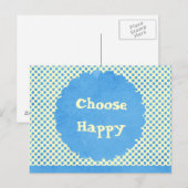 Wählen Sie Happy Affirmation Postkarte (Vorne/Hinten)