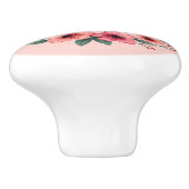 Wählen Sie Happy Daily Floral Wreath Keramikknauf (Seitenansicht)