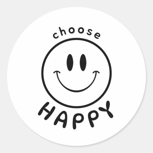Wählen Sie Happy Design Sticker (Vorderseite)