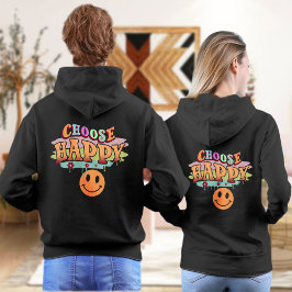 Wählen Sie Happy Hoodie, Ästhetik überdeckt Hoodie