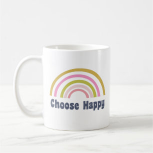 Wählen Sie Happy Niedlich Retro Rainbow Inspiratio Kaffeetasse
