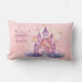 Wählen Sie Happy Palace auf der rosafarbenen Cloud Lendenkissen (Vorderseite)