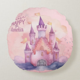 Wählen Sie Happy Palace individuell anpassbar Rundes Kissen